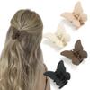 ATODEN Butterfly Hair Clips for Women and Girls - 4 Pcs Nonslip Matte Jaw Clips, Gifts for Thin to Medium Hair Accessories view 1