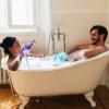 Karenhi 2 Pcs Honeycomb Exfoliating Glove Bath Mitt Body Spa Scrubber, Honeycomb Exfoliator Glove for Body Shower, Scrubber Sponge Shower Loofah, Quick Drying(Blue,purple) view 4