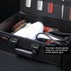 Barber Carrying Case with Code Lock,Barber Case Barber Tool Case,Hair Styling Travel Tool Bag,Salon Hair Cutting Grooming Kit Storage Organizer for Clippers Scissors Barber Supplies (White Stripes) view 4