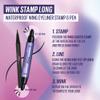 Kaja Winged Eyeliner Set - Wink Stamp Long | with Avocado Extract, Double-ended Wing, Smudge-Proof, Waterproof, Eye Irritation Tested, Long Lasting Pencil, Colorstay, Matte Finish, Cat Eye Look view 3