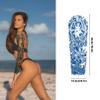 Aresvns Semi Permanent Sleeve Tattoo for Men and Women, 5 Sheets Realistic Temporary Tattoos for BBQ Pool Beach Party, Japanese Full Arm Waterproof Long-Lasting 2-3 Weeks Christmas Gift view 2