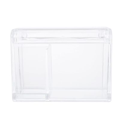 SOLUSTRE Cute Makeup Organizer Beauty Egg Storage Box Lid Cotton Round Dispenser Women's Makeup Box Desktop Storage for Cosmetics