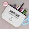 LIBIHUA Bride Gift,Engagement Gift,Bride to Be,Newly Engaged,Bridal Shower Present,Bachelorette Party Present for Woman Best Friends-Bride Tribe-Makeup Bag Cosmetic Bag Travel Pouch view 2