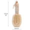 Schimer Massage Brush with Sisal Brushes, Back Brush, Dry Brush, Bath Brush, Body Brush, Sauna Brush, Shower Scrub Brush, Cleaning Brush for Exfoliating and Mass view 3