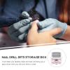 Beavorty Practical Nail Drill Bits Organizer Case Portable Storage Box for Manicure Polishing Lightweight and Convenient Nail Drill Bit Holder for Clean and Neat Desktop Organization view 4