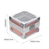 Beavorty Nail Drill Bits Storage Box Sturdy Acrylic Display Case for Manicure Grinding Stylish Organizer for Nail Home Use view 2