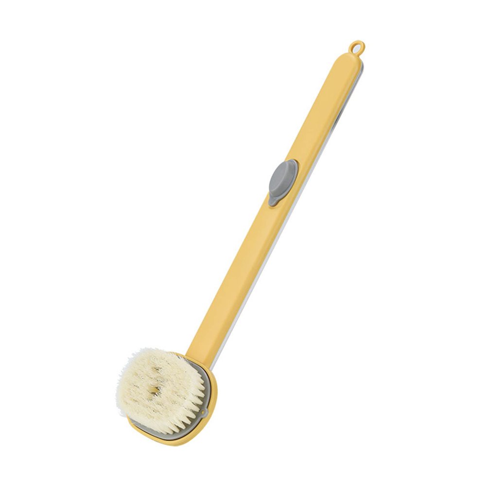 Back Brush Bath Brushbody Scrubbers Long Handle Bath Massage Cleaning Brush Body Brush Back Scrubber Storable Body Wash | Cleaning Massage Brush | Extended Handle | Massage for Exfoliating Skin ,1 yel