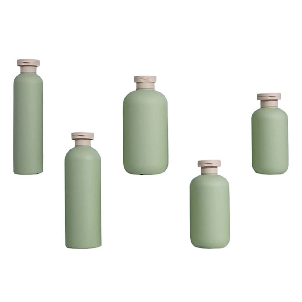 Minkissy 3pcs Flip Cap Shampoo Bottles Plastic Empty Sub Package Squeeze Bottles Shower Gel Bottle Refillable Containers for Shampoo Lotions Cream Wash Conditioner