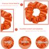 IVARYSS Orange Scrunchies, Premium Velvet Soft Fall Hair Scrunchy, Halloween Thick Elastic Bands, Hair Accessories for Women and Girls, 12 Pack view 2