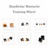 Mustache Training Wheel, 1 Pair Wood Gel Handlebar Mustache Training Mustache Shaping Wheel Beards Template Shaping Tools Mustache Styling Father Boy Husband Boyfriend view 4
