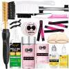 Electric Hot Comb Hair Straightener, Deluxe Electrical Straightening Comb Curling Iron for Natural Black Wigs, Hot Comb Electric for Wigs Pressing Combs with Wig Glue Melting Spray Hair Wax Stick view 1