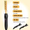 Electric Hot Comb Hair Straightener, Deluxe Electrical Straightening Comb Curling Iron for Natural Black Wigs, Hot Comb Electric for Wigs Pressing Combs with Wig Glue Melting Spray Hair Wax Stick view 3