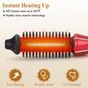 Hair Curling Iron Brush, Mini Curling Iron Ceramic Tourmaline Ionic Hot Curler Brush, Professional Anti-Scald Instant Heat Up Electric Wand for All Hair Types view 2