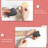 3pcs Makeup Brush Cover Portable Silicone Heart Shaped Cosmetic Brush Guard for Women Girls Reusable Protective Makeup Brush Guards for Travel Home Girls(Black) view 4