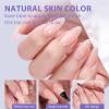 BTArtbox Almond Press On Nails - Soft Gel Nail Tips Medium XCOATTIPS Natural with Base Color, Stronger Adhesion, Nude Pre-shaped Ultra Fit Fake Nails for Women Gift view 2