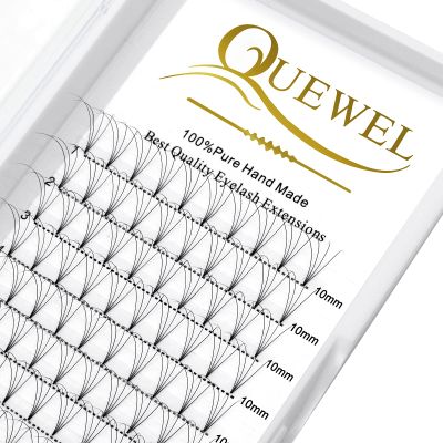 Premade Fans Volume Lash Extensions 4D 0.10mm C Curl 10mm Short Stem Soft|Optinal 3D|4D|5D|6D|7D|8D 0.07/0.10mm C/D 8-20mm Mix-9-16mm 12-15mm 8-15mm|(4D 0.10C 10mm)