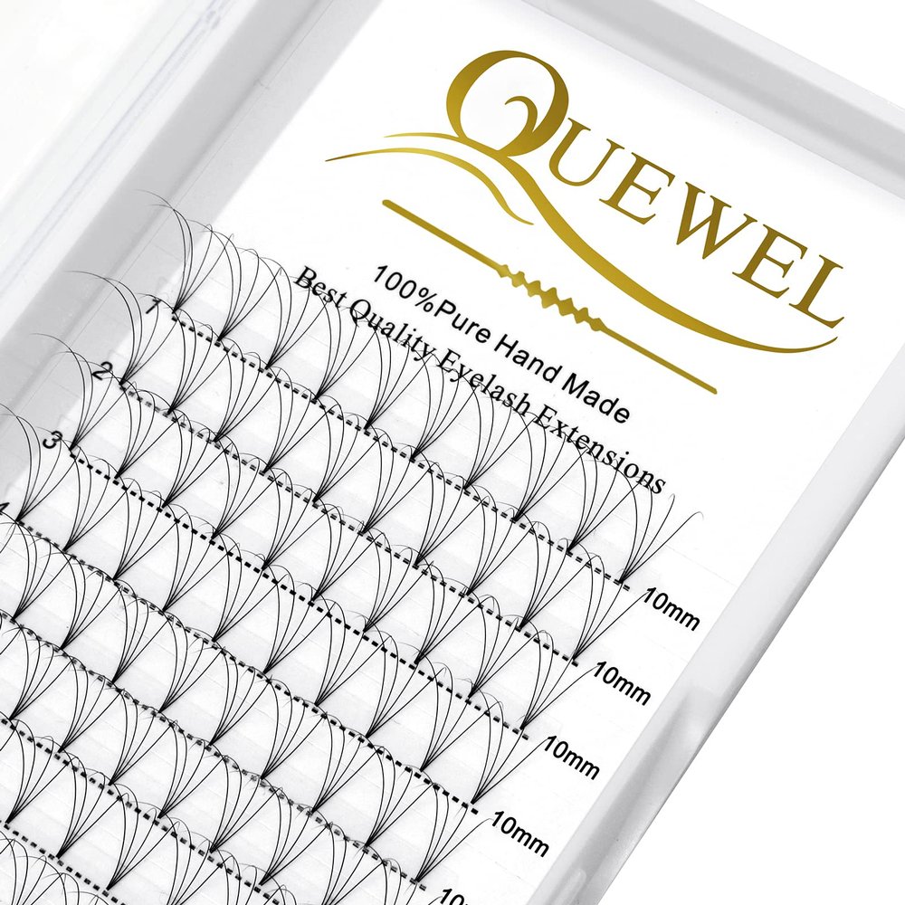 Premade Fans Volume Lash Extensions 4D 0.10mm C Curl 10mm Short Stem Soft|Optinal 3D|4D|5D|6D|7D|8D 0.07/0.10mm C/D 8-20mm Mix-9-16mm 12-15mm 8-15mm|(4D 0.10C 10mm)