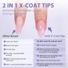 BTArtbox XCOATTIPS Natural Nail Tips - Matte Medium Almond Press On Nails Pink, Long Lasting Soft Gel Nails False Nail, Soak Off Acrylic Fake Nails Extensions for Nail Art DIY Women view 4
