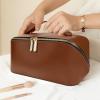 XASRVIR 2022 New Travel Makeup Aircraft Train Case Organizer Portable Artist Storage Bag for Cosmetics Jewelry Digital Accessories (Brown) view 3