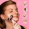Spa Sciences ISLA Ice + Heat Contouring Roller (Face, Neck, and Dcolletage)  Including Steel + Bonus Genuine Rose Quartz Globes view 2