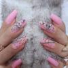 ZYBUXY bride pink press on nails Medium,coffin fake nails Artificial Salon False Nails Can Be Reused Thicken lady 24pcs view 1