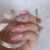 ZYBUXY bride pink press on nails Medium,coffin fake nails Artificial Salon False Nails Can Be Reused Thicken lady 24pcs view 3