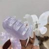 2PCS 2021 Summer Small Purple Butterfly Hair Claws Hairpin Cute Transparent Grabs Acrylic Hair Clip for Women Sweet Accessories (Color : A) view 3