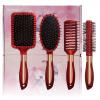 Meisheamin 4 Pcs Hair Brush Set, Includes Anti-Static Massage Oval Comb, Detangling Brush, Round Hair Brush, Vented Hair Brush, for Women, Men, and Kids view 1