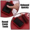 Meisheamin 4 Pcs Hair Brush Set, Includes Anti-Static Massage Oval Comb, Detangling Brush, Round Hair Brush, Vented Hair Brush, for Women, Men, and Kids view 3
