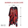 Stylecraft Professional Barber Water Resistant Hair Cutting Cape One Size (Red Camo) view 4