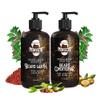Perfecto Beard Wash & Beard Conditioner Set with Argan and Jojoba Oils - Strengthens and Softens - Natural Sandalwood Scent view 1