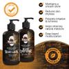Perfecto Beard Wash & Beard Conditioner Set with Argan and Jojoba Oils - Strengthens and Softens - Natural Sandalwood Scent view 2