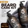Perfecto Beard Wash & Beard Conditioner Set with Argan and Jojoba Oils - Strengthens and Softens - Natural Sandalwood Scent view 4