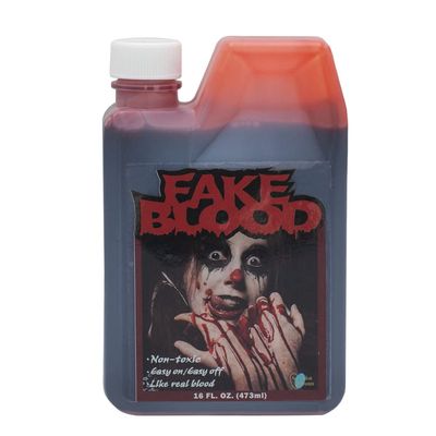 Color Master Fake Blood Washable16FL OZ) Looks & Flow Like Real Blood Halloween Vampire