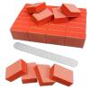 PrettyClaw 40pc Disposable Mini Nail Buffer 2 Sided Block for Nail Manicure Pedicure 80/80 Grit Orange Buffing Sanding Blocks Nail File + Free 80/80 Zebra Nail File view 1