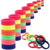 Antye 100Pcs Seamless Hair Ties - Any Fit No Damage Cotton Elastics for Thick or Thin Hair, No Snag or Breakage, Suitable for Ponytails, Baseball & Tennis view 1