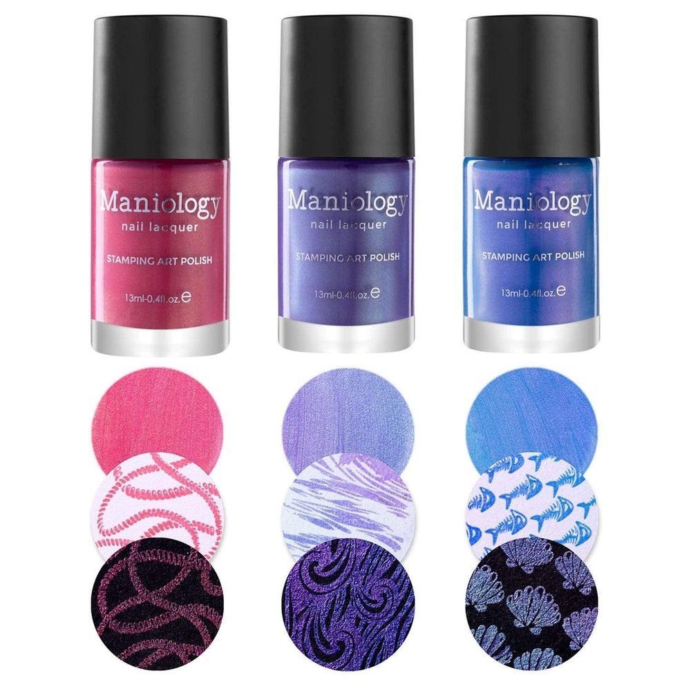 Maniology Sandy Beach Duochrome Stamping Polish Set | Summer-Themed Colors