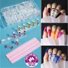 Teenitor Acrylic Fake Nails Kit, Press On Nail Supplies with Clear Coffin Nail Tips Nail Stand Nail Art Brushes Dotting Pen Glitter Sequins Sticker Rhinestones Nail Decorations Press On Nails Kit view 2