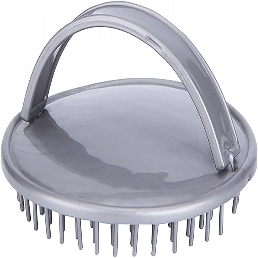 BROOKE PATEL Handheld Scalp Massager Hair Comb Hair Brush Bath Shampoo Hair Brush for Men, Women, Kids Ladies Haircut Accessories,Gray