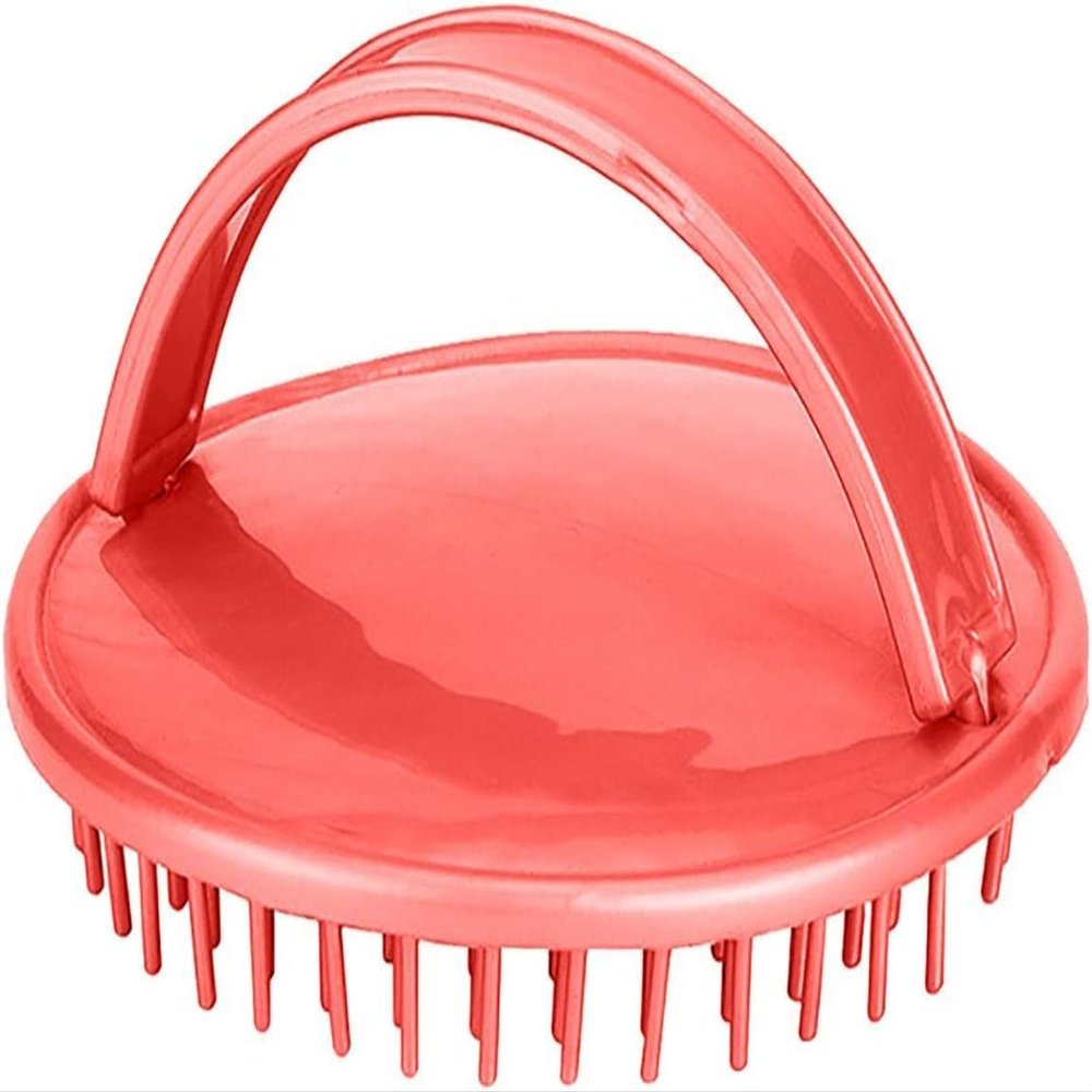 BROOKE PATEL Handheld Scalp Massager Hair Comb Hair Brush Bath Shampoo Hair Brush for Men, Women, Kids Ladies Haircut Accessories,Watermelon red