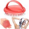 BROOKE PATEL Handheld Scalp Massager Hair Comb Hair Brush Bath Shampoo Hair Brush for Men, Women, Kids Ladies Haircut Accessories,Watermelon red view 2