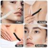 Sunuly Eyebrow Razor, Dermaplane Face Razors for Women Facial Hair, Eyebrow Shaver(8 Count), Peach Fuzz Removal, Dermaplaner to Exfoliate and Refresh the Skin (White, Black) view 2