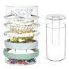 Kamehame Headband and Scrunchie Holder, Bottom Can Place Small Hair Accessories, Clear Acrylic Organizer for Hair Accessories, Hair Clips, Hair Ties, Bows, Pins and More view 1