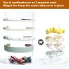 Kamehame Headband and Scrunchie Holder, Bottom Can Place Small Hair Accessories, Clear Acrylic Organizer for Hair Accessories, Hair Clips, Hair Ties, Bows, Pins and More view 3