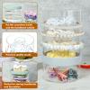 Kamehame Headband and Scrunchie Holder, Bottom Can Place Small Hair Accessories, Clear Acrylic Organizer for Hair Accessories, Hair Clips, Hair Ties, Bows, Pins and More view 4