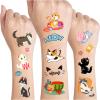 Cute Cat Temporary Tattoos for Kids 690 Pieces Cat Birthday Themed Party Supplies Favors Goodie Bags Decor Sticker Tattoos Valentine's Day Gifts Gift for Boys Girls Classroom Prizes Carnival Rewards view 1