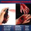 BOBISUKA 3PCS Halloween Fake Blood Makeup Kit - Coagulated 1.41oz + Spray 1.76oz + Dripping 1.76oz, Realistic Washable SFX Makeup for Zombie Monster Mouth Clothes Dress Up view 3