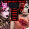 BOBISUKA 3PCS Halloween Fake Blood Makeup Kit - Coagulated 1.41oz + Spray 1.76oz + Dripping 1.76oz, Realistic Washable SFX Makeup for Zombie Monster Mouth Clothes Dress Up view 4