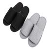 haozaikeji Portable Slippers Foldable Flat Spa Slipper Flight Trip Shoes Home Guest Cotton Slipper Open Toe Hotel Shoe with Storage Bag view 3