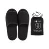 haozaikeji Portable Slippers Foldable Flat Spa Slipper Flight Trip Shoes Home Guest Cotton Slipper Open Toe Hotel Shoe with Storage Bag view 1